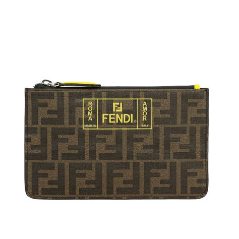 fendi pochette marrone|Fendi.